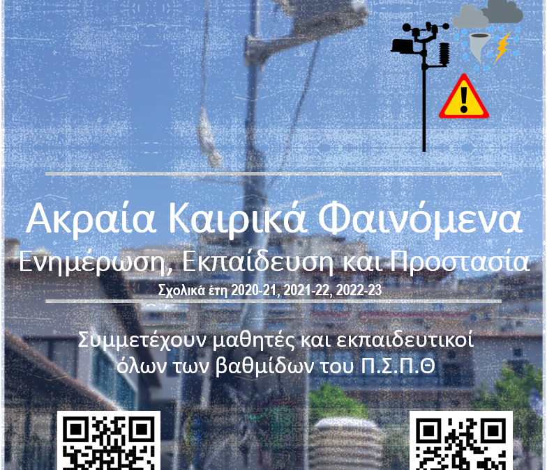 Εκπαιδευτικό Πρόγραμμα “Ακραία Καιρικά Φαινόμενα: Ενημέρωση, Εκπαίδευση και Προστασία”